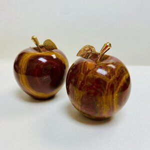 Solid Genuine Brown Jade Apple